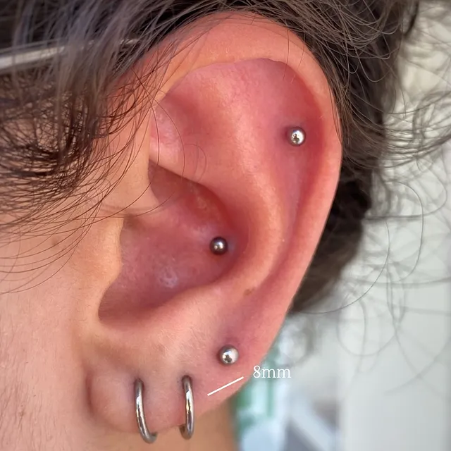 Piercing Argola Clicker Lisa em Titânio Grau Implante - Vista 7